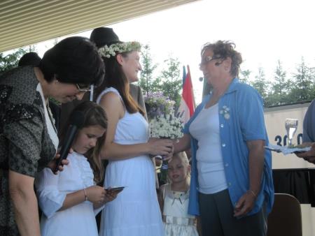 Prireditev ob vstopu Hrvaške v EU na mejnem prehodu Gibina 40